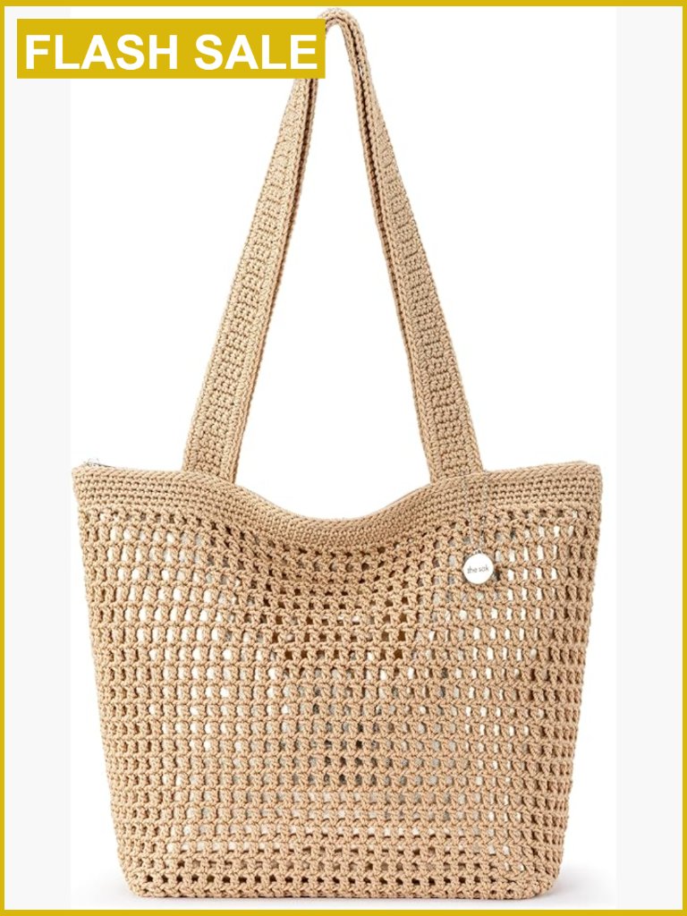 Hand Crochet Tote Bag - Shoulder Purse For Everyday, Travel, Beach